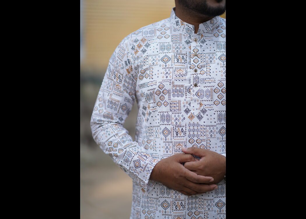 DSC00288.jpg স্কিন প্রিন্ট পাঞ্জাবি - Image 1