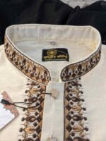 স্পেশাল এম্বোডারি খাদি পাঞ্জাবি - Image 2